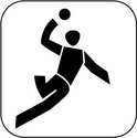 Piktogramm Handballspieler