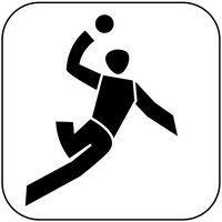 Piktogramm Handballspieler
