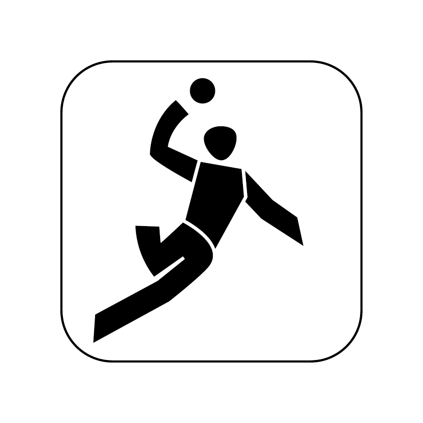 Piktogramm Handballspieler