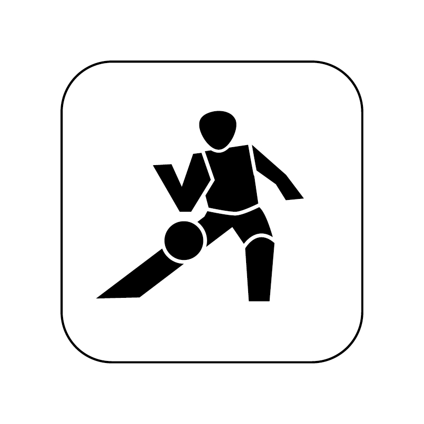 Piktogramm Prellballspieler